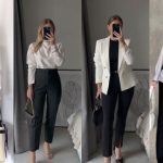 5 Inspirasi Outfit Hitam Putih untuk Pergi Ke Kantor Outfit hitam putih