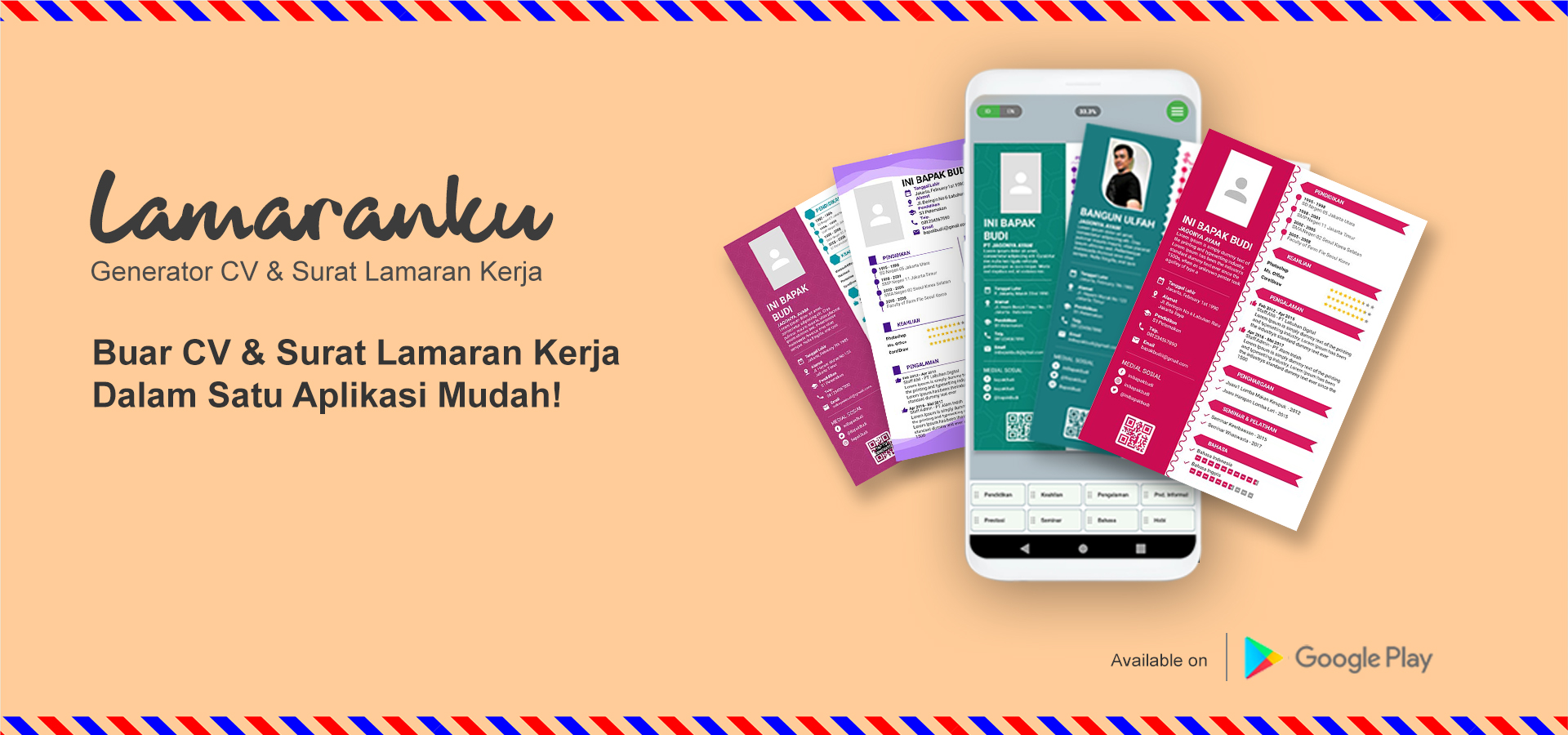 Aplikasi surat lamaran kerja